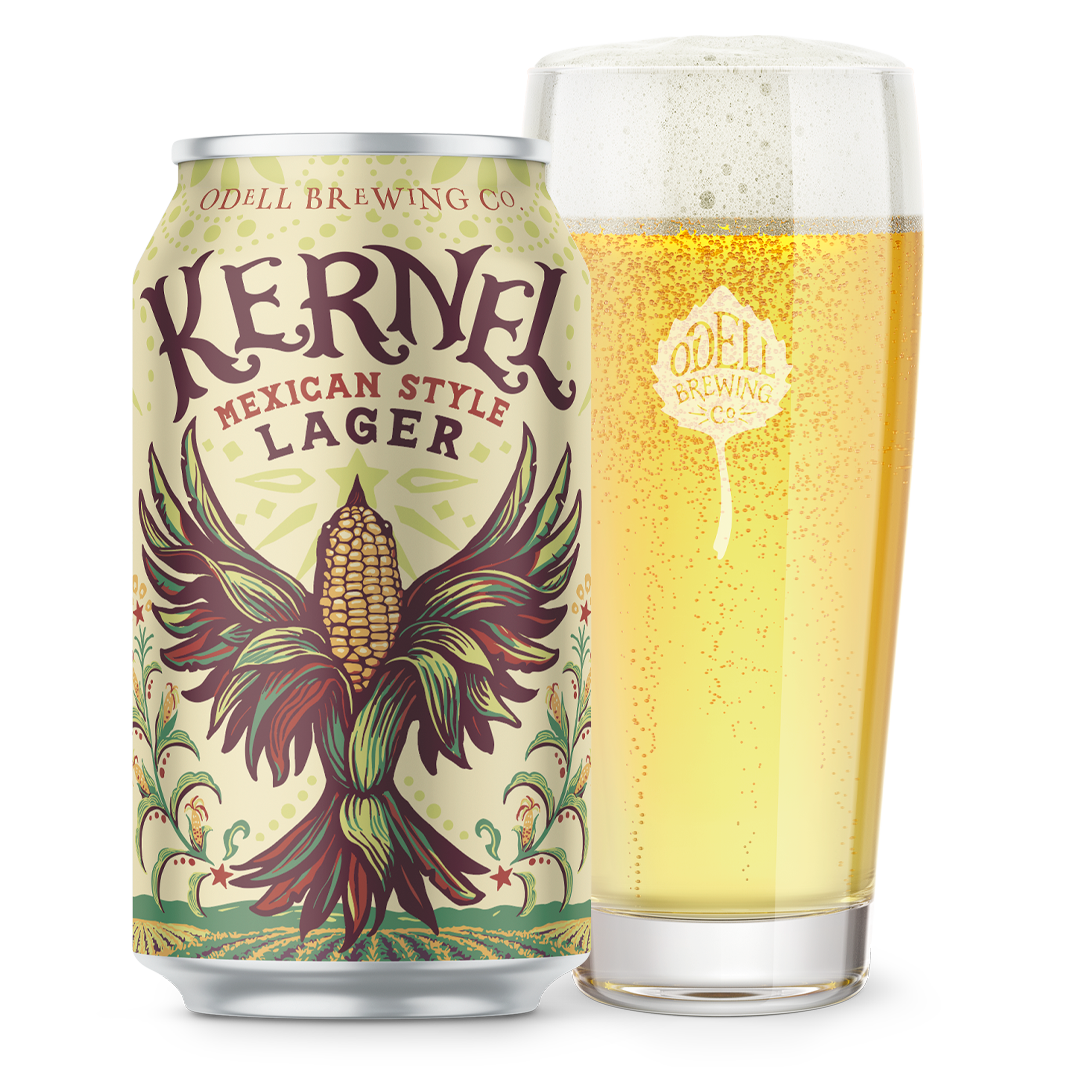 Kernel mexican lager can and pour image