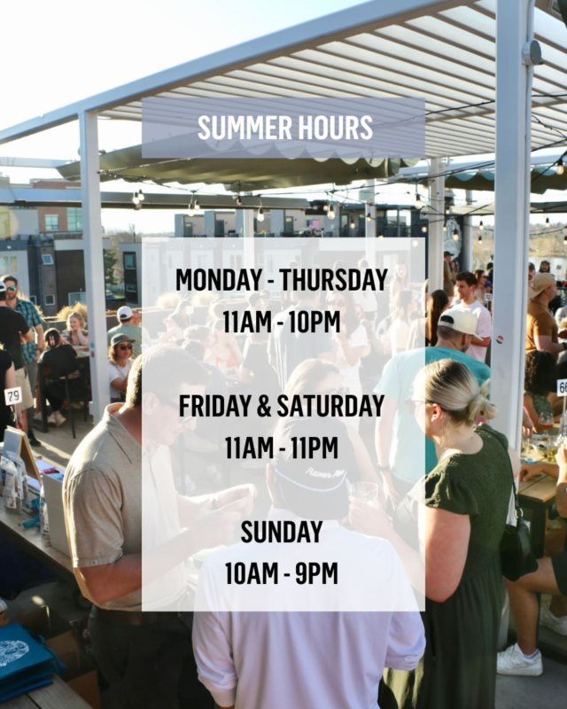 Longer nights = later hours!

Summer hours are in effect starting Monday, April 21st:

Monday-Thursday  11AM - 10PM
Friday & Saturday  11AM - 11PM Sunday  10AM - 9PM

#odellbrewing #proudlycolorado #denverbrewery #coloradobrewery #summerhours #patiovibes